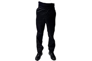 Mcintyre Brand Poly Cotton Chef Trouser Black