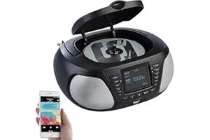 Lecteur CD portable avec bluetooth/DAB+ / FM/USB/AUX [VR-Radio]