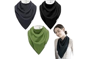 Lovjoy baberos bandana muy grandes/para adolescentes, adultos y ancianos/Superabsorbente/Ajustable/Múltiples Usos