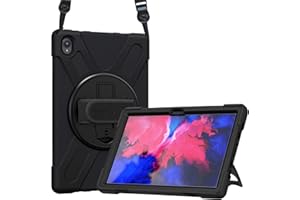ProCase Do Lenovo Tab P11 Plus 2021 / Tab P11 2020 27.9 cm Full HD, wytrzymałe etui z paskiem na ramię, odporne na wstrząsy, wytrzymałe etui, czarne