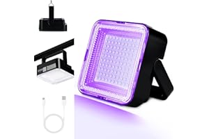 BENSS UV Black Light Rechargeable Battery, 60W 2400 mAh UV Black Light, 100 LED 395 nM Blacklight, Pet Urine Detector for Dog/Cat Urine Stains Detection, Bed Bug, Scorpions Finder, Bedroom, Camping, Outdoor