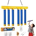 OWILIWO Reflex Challenge Game, Hand Eye Coordination Training Reaction Training Toy, Upgrade 3 Adjustable Speed Drop Stick Game with Remote Control, Falling Sticks Catching Game for Kids Adults