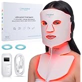 Nourished Bodynskin 7 Colors LED Face and Neck Mask with Near Infrared - Blue and Red Light Therapy for Face - 912 LED - Anti