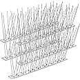 Stainless Steel Bird Spikes for Pigeons and Other Small Birds - No Plastic - Anti Bird Repellent Spikes Control Kit Unassembled Spikes 50 Centimetre (Bird Spikes, 5)