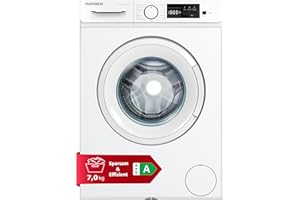 Telefunken Waschmaschine 7kg | 1400 U/Min. | Inverter Motor - Leise & Effizient | Aquastop - Schutz vor Wasserschäden | Schon