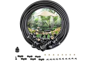 Avilia Pulverizador Exterior de 15 m con racores universales – Kit de nebulización de Agua para cenador y terraza: refresca y Reduce la Temperatura