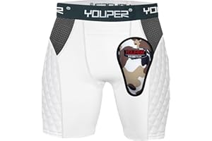 Youper Youth Elite Padded Baseball Sliding Shorts w/Soft Athletic Cup