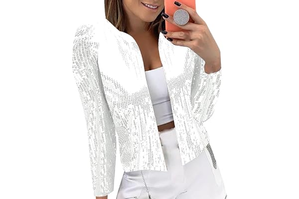 Glitterblazer, dam, guldkostymer och kavaj, paljetter, kavaj för kvinnor, stora storlekar, traditionell kavaj, kavaj, kavaj, kavaj, kavaj, utan huva, kort blazer, affärsklädsel, set