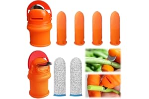 Nóż do kciuka RosyFate 8 sztuk nóż ogrodniczy z kciukiem silikonowy, narzędzia ogrodnicze, do zbiorów warzyw i owoców