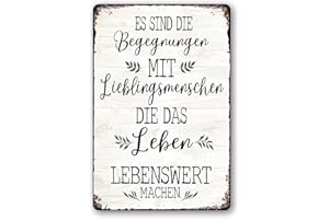 QIANBAIUK Blechschild Sprüche Metallschild Schilder funny Schild Retro Poster Blechschild Schilder Garten Wandschild Freundschaft Geschenke Wand Deko(20 x 30 cm)