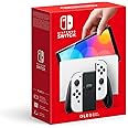 Nintendo Console Switch (Modèle OLED) avec Station d'Accueil/Manettes Joy-Con Blanches