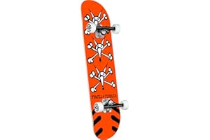 Powell Peralta Factory - Skateboard completo Vato Rats arancione, 21 cm