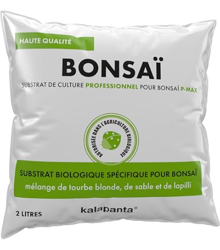 Terreau Spécial Bonsaï Flower - 5 Litres - Marron - À Base D'argile Volcanique - Bon Drainage Et Rétention D'eau