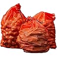 Pennine Gardens Large Hanging Mesh Storage Net Bags for Vegetables – Log Bags for Wood – Vegetable Storage Net Bag for Kitchen – Kindling Carrot Onion Bag (32 x 48 cm, 5)