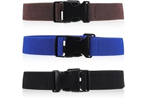 wlertcop 3 Stück KindergüRtel, Kindergürtel Jungen, Elastischer Kinder-Gürtel mit Kunststoffschnalle, Einstellbare GüRtel für Jungen (1-15 Years)