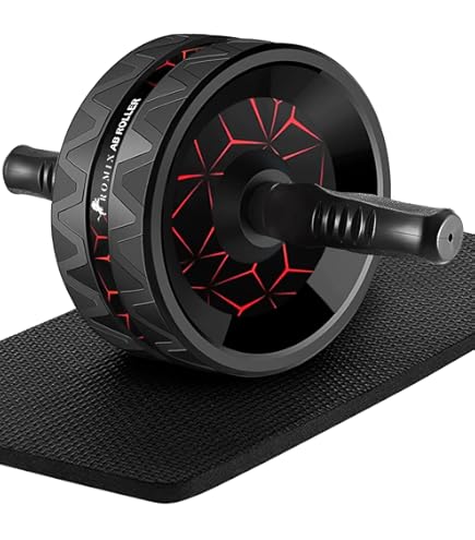 Ram® Abdominal Exercice Roller Body Fitness Entraînement Machine ABS Roue Gym Outil Noir