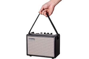 Coolmusic 15G portátil con Bluetooth amplificador de guitarra acústica, amplificador de guitarra eléctrica, con ganancia y reverberación