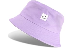 Tuopuda Cappello Pescatore Uomo Donna, Pieghevole Cappello da Pesca in Cotone Cappelli da Spiaggia Protezione del Sole Bucket Hat per Escursionismo Campeggio Viaggio Pesca 56-58cm