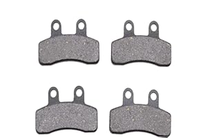 GOOFIT 2 Ensembles de Remplacement de Chaussure de plaquette de Frein à Disque de Moto pour 110cc 125cc Taotao Roketa Dirt Bike Pit Bike