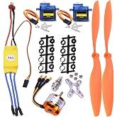 abcGoodefg A2212 1400KV RC Brushless Motor 30A ESC Motor SG90 Micro Servo 8060 Propeller Set RC Aircraft Four Helicopters Fixed Blood