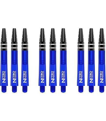WINMAU Asta del dardo - Vecta Policarbonato Steli di Freccette - 1 Set per Confezione (3 Freccette Aste in Totale) - Accessori Professionali per Freccette - Nero e Rosso Blade 6 Aste