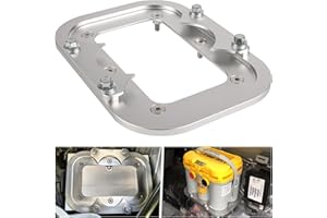 BONBO Billet Aluminum Battery Pallet - Trunk Battery Hold Down Bracket Perfectly Compatible with Racing Trunk Optima Batteries Tray Blue Yellow Red Top 34M D34M D34 D34/78 34 34/78