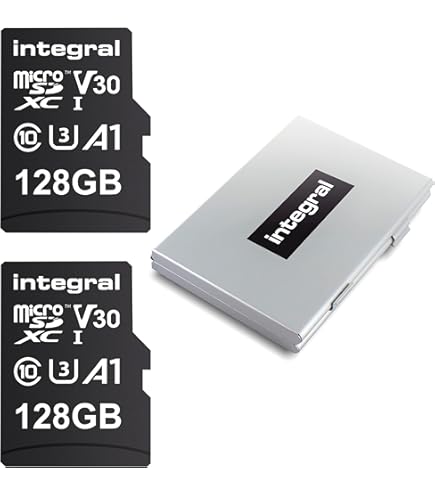 Integral 128GB UHS-1 U3 CL10 V30 100MB/s 4K Video MicroSDXC Memory Card