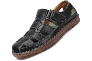 Dabbqis Mens Outdoor Casual Sandals Mens Closed Toe Sandals Anti Crash Slip Beach Sandals Fishing Shoes…