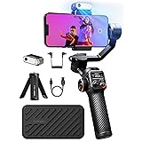 hohem iSteady M6 Kit Stabilizzatore Smartphone, Gimbal a 3 Assi Aggiornato, Tracker Magnetico AI con Luce CCT/RGB Regolabile,