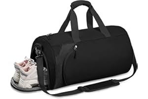 Averrex Sport Gym Bag for Women Men, Large Gym Bag,Gym Duffle Bag with Shoes Compartment and Waterproof Wet Pockets, Overnight Travel Weekend Holdall Bags Fitness Handbag Training Yoga Hiking Camping