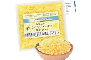 ACTIVETIMELIFE Bio-Bienenwachstabletten 100 g für Kosmetik, Kerzen, Cremes, Salben, Seifen.