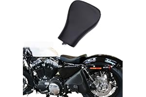 KEEPDSGN Siège Solo moto, conducteur avant Coussin avec Sportster XL883 XL1200 48 72 2010-2015 Cafe Racer, noir.