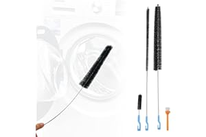 IZSOHHOME Trockner-Fussel-Reinigungsbürsten-Set, Trockner-Lüftungsreiniger-Kit, Trockner-Fusselbürste, Entlüftungsfang-Reiniger, Lange Flexible Kühlschrank-Spulenbürste (3 Stück)