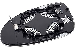 BSSTORE Placa de Cristal Espejo Retrovisor Térmico para GOLF V 03-09, PASSAT 00-05, EOS 06-11, JETTA 05-10 (Lado del Pasajero)