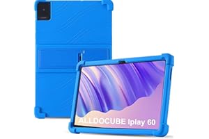 Heioloo Cover per ALLDOCUBE iPlay60/60 Pro, con Supporto Custodia per Assorbimento degli Urti con Paraurti in Silicone Morbido Protettiva [Protezione da Caduta] - Blu