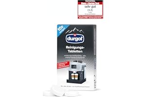 durgol Compresse detergenti – Pulisce, protegge e nutre macchine da caffè di tutti i tipi e marche – Biodegradabili – Versione tedesca – 1 x 10 compresse