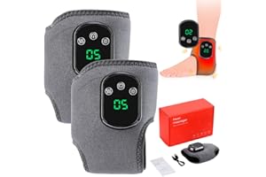 VEFACION Elektrisch Fußmassagegerät Tragbares kabelloses Fussmassagegerät mit 1800mAh Akku, 5 Wärmestufen 3 Vibrationsmodi, Aufladbare Massagegerät für Knöchel, Ferse, Sohle, Fußrücken