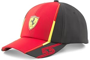 PUMA Scuderia Ferrari - Cappellino Carlos Sainz 2023 - Rosso - Unisex - Taglia Unica