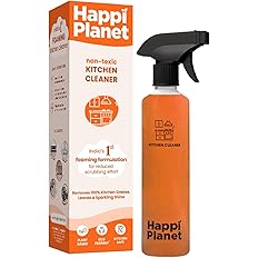 Happi Planet | Kitchen Cleaner | India’s 1st Foaming Formulation for Less Scrubbing | 500ml | Suitable for Stoves, Chimneys,