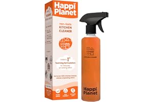 Happi Planet | Kitchen Cleaner Spray | India’s 1st Foaming Formulation for Less Scrubbing | 500ml | Suitable f...
