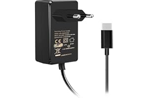 Geekworm Raspberry Pi 4 Alimentador Power Supply, USB-C 5V 4A 20W Power Adapter Charging for Raspberry Pi 4 8GB / 4GB / 2GB / NASPi / X735 / X708/ X728 / X630 / Pi 400 / Orange Pi 5 / 5B / 5 Plus