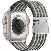 Babilden Apple Watch Series SE/11/10/9/8/7/6/5/4/3 ile Uyumlu Kumaş Kordon 49mm/46mm/45mm/44mm (Series 1-3 - 42MM)