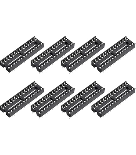 25 Pièces Supports DIP IC 28 Broches - Pas 2,54 Mm, Hauteur 15,24 Mm, Uxcell