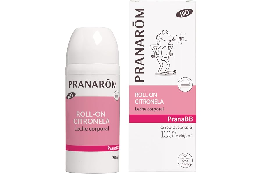PRANARÔM PranaBB Roll-On BIO – Protección 7 Horas – Producto Natural con Aceites Esenciales Orgánicos – Uso Familiar – 30 ml