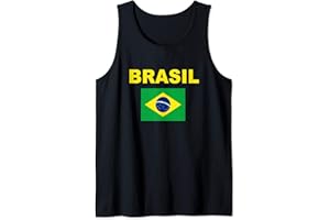 BANDIERE BRASILIANA CO Bandiera Brasile Brazil Bandeira Brasileira Uomo Donna Canotta