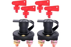 Taiss 2 Pièces 12V Isolateur Interrupteur de Batterie coupe circuit bateau Automobile Interrupteur de Coupure de Puissance pour Auto Voiture Bateau Camion Véhicules DP-2