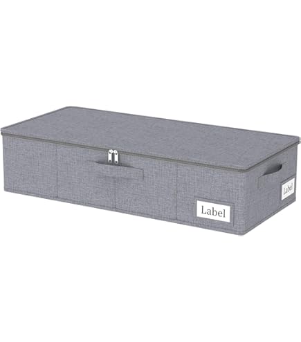 Caluself Boîte de rangement sous le lit avec roues - Rangement sous lit