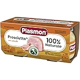 Plasmon Omogeneizzato Carne Prosciutto e Cereale 2x80 g con Carne Italiana, 100% naturale, senza amidi e sale aggiunti
