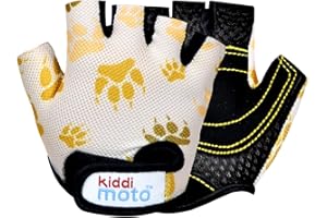 KIDDIMOTO Guanti da Bicicletta per Bambini/Ragazzo/Ragazza - Guanti Ciclismo Corto Mezze Dita