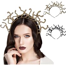 Serre-tête Serpent Médusa - Accessoire Cheveux Déesse Grecque Pour Halloween, Cosplay, Fêtes Costumées